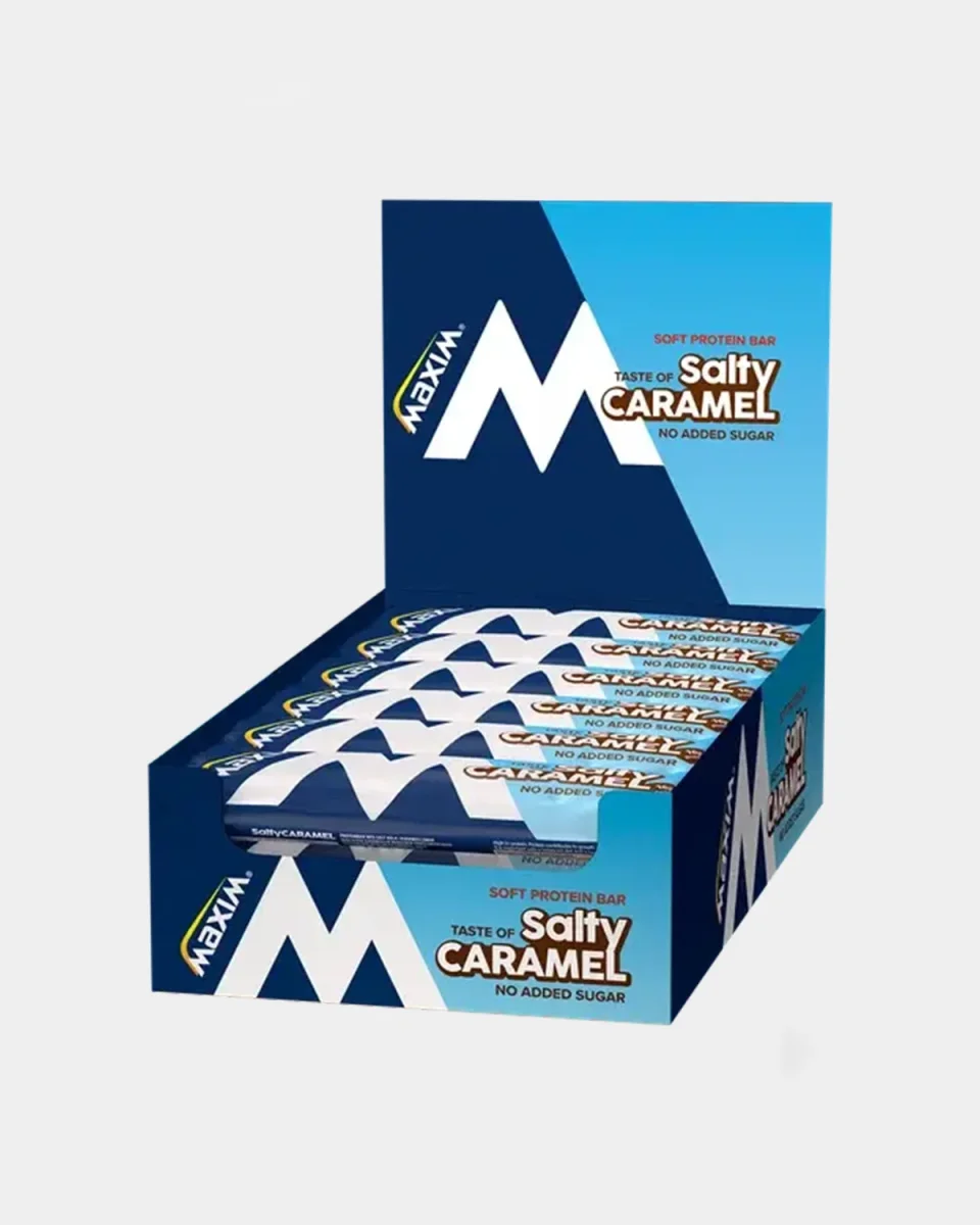Maxim Soft Protein Bar Salty Caramel 18x55g - Image 2