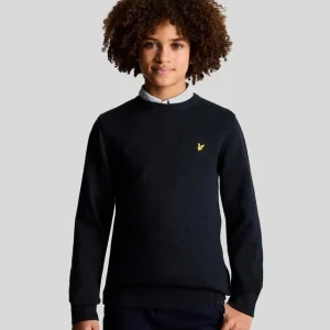 Cotton Crew Neck Jumper Dark Navy
