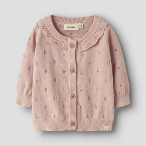 Dorina Ls Knit Cardigan Peach Whip/Melange