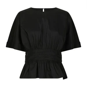 Annegret Poplin Blouse Black