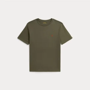 Cotton Jersey Crewneck Tee Cruise Olive
