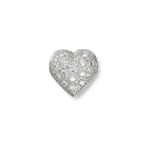 Lås i hvitt gull med diamanter