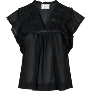 Jayla Voile Top Black