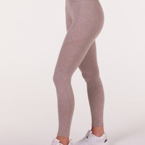 LEVITY Balance Herringbone Seamless Tights Brown Marl