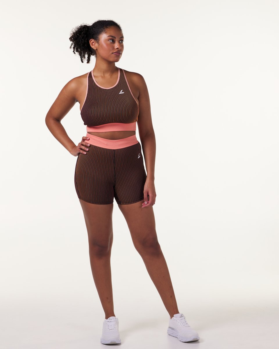 LEVITY Swift Tech Rib Shorts Raspberry/Peach - Image 3