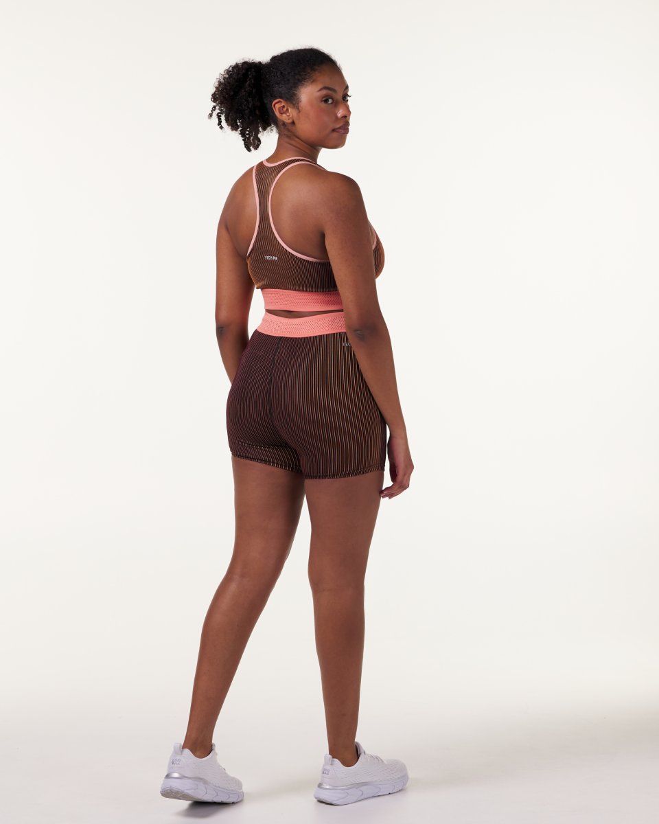 LEVITY Swift Tech Rib Shorts Raspberry/Peach - Image 4
