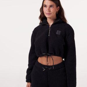 Bumpro Soft Teddy 1/2 Zip Black