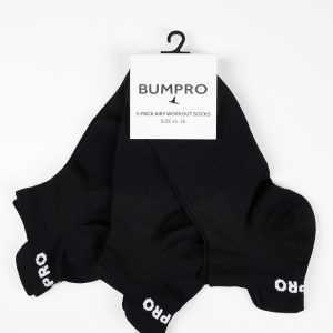 Bumpro 3-pack Airy Workout Socks Black