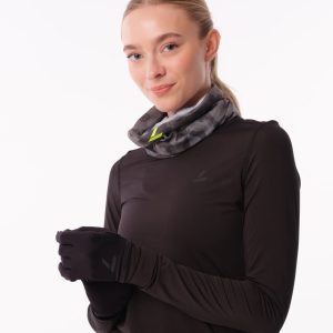 LEVITY Reflective Running Gloves Black/Reflective