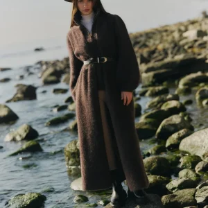 Olivia Chunky Cardigan Dark Brown