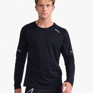 2XU Aero Long Sleeve Black/Silver Reflective M