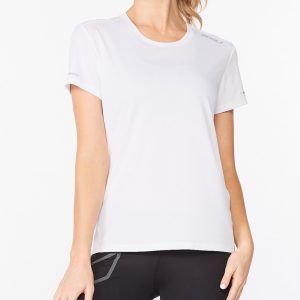 2XU Aero Tee White/Silver Reflective