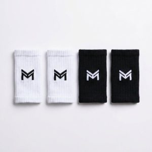 mywhy Sweat Bands 2-Pack White + 2-Pack Black