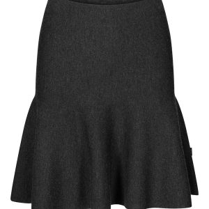 Triny Merino Skirt Dark Grey Melange