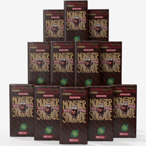 Monster Økologisk Fair Trade 85% Mørk Sjokolade 12x85g