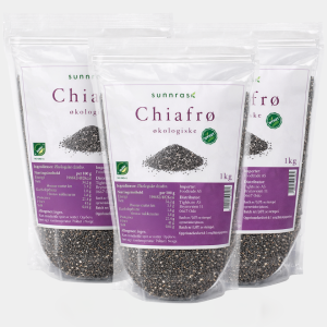 SunnRask Økologiske Chiafrø 3x1kg