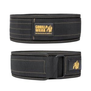 Gorilla Wear Nylon Lifting Belt 10cm Black/Gold
